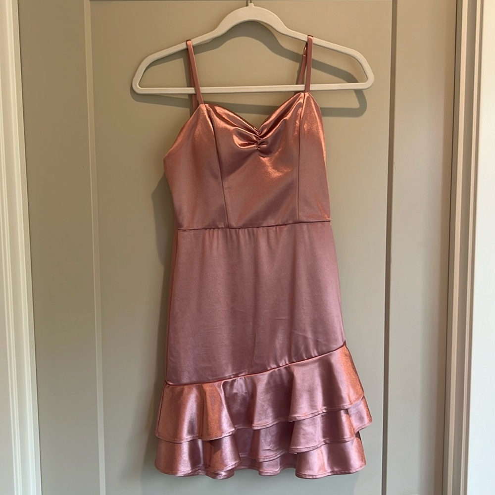 Rose colored homecoming dress